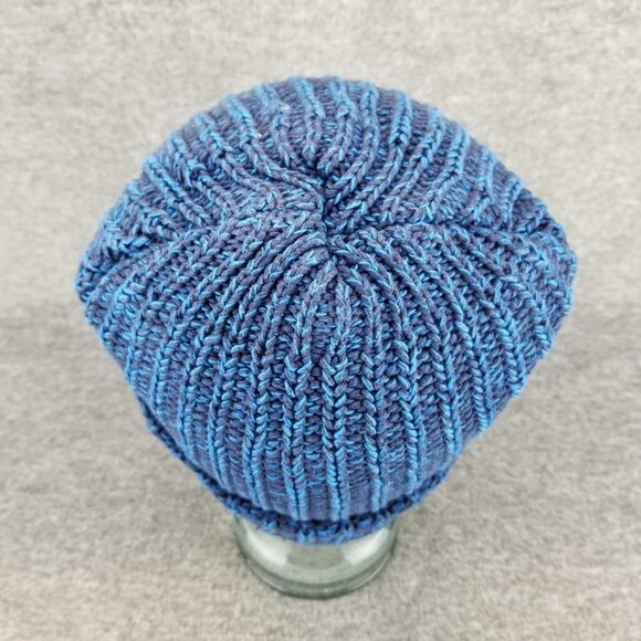 ✅Love Your Melon Blue Cable Knit Beanie Winter Hat 100% Cotton OSFM One Size Fit - Picture 5 of 7